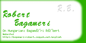 robert bagameri business card